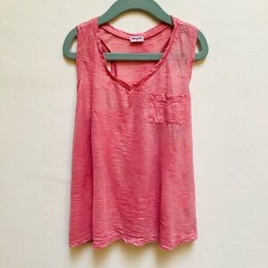 SPLENDID HOT PINK GLITTER TANK TOP SIZE 10